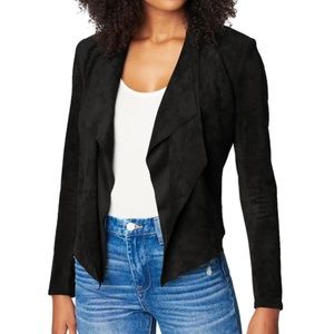 Blank NYC Faux-Suede Open-Front Jacket